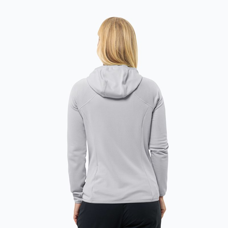 Jack Wolfskin női gyapjú kabát Kolbenberg Hooded Fz cool szürke 2