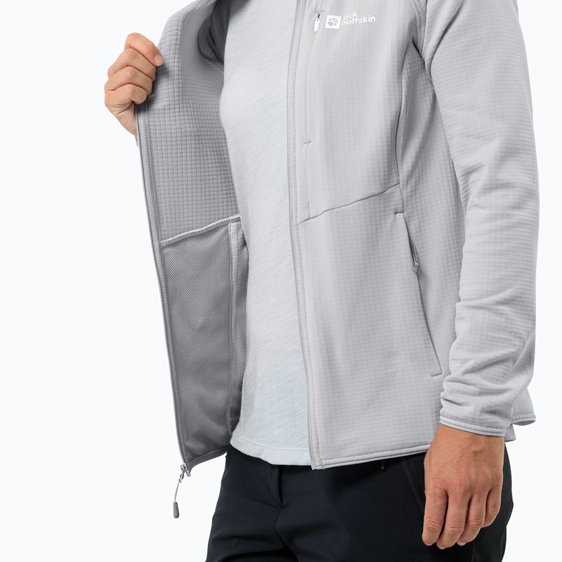 Jack Wolfskin női gyapjú kabát Kolbenberg Hooded Fz cool szürke 6