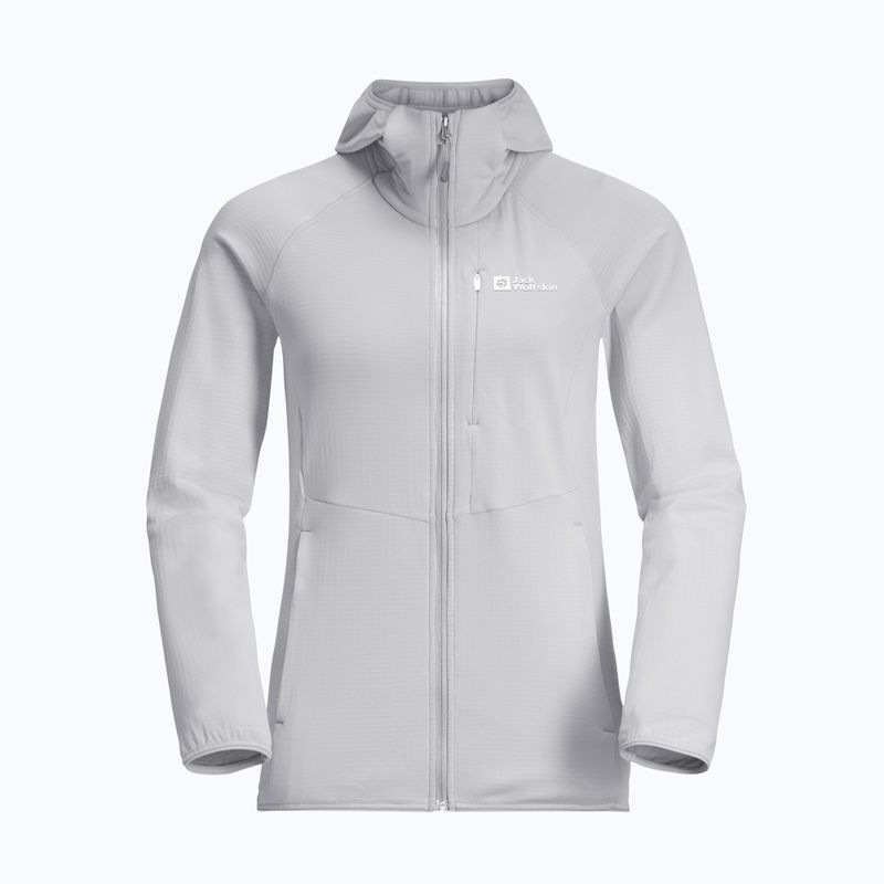 Jack Wolfskin női gyapjú kabát Kolbenberg Hooded Fz cool szürke 7