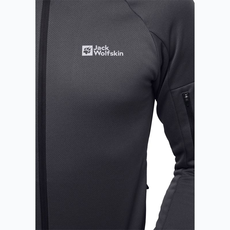 Jack Wolfskin férfi Alpgrat phantom fleece melegítőfelső 3