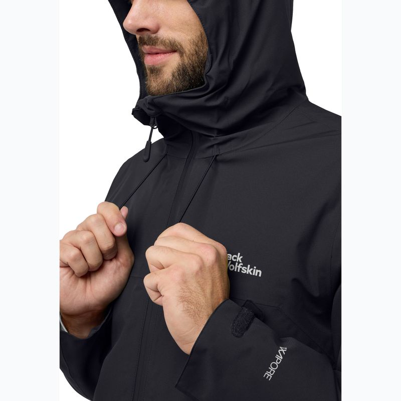 Jack Wolfskin Wisper Ins férfi pehelypaplan kabát fekete 4