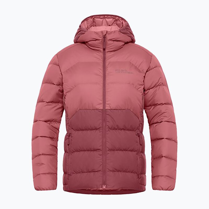 Jack Wolfskin női pehelykabát Ather Down Hoody piros okkersárga 8