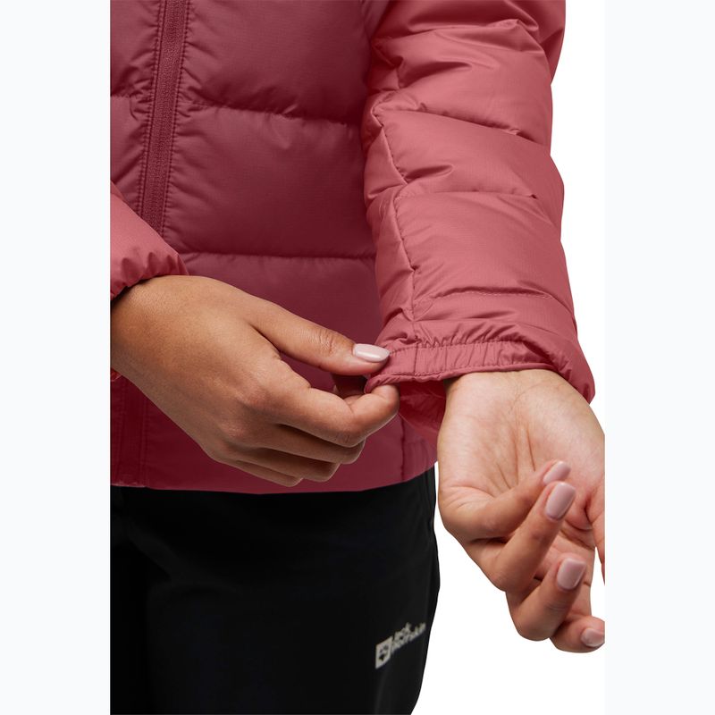 Jack Wolfskin női pehelykabát Ather Down Hoody piros okkersárga 5