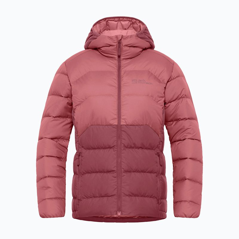 Jack Wolfskin női pehelykabát Ather Down Hoody piros okkersárga 10