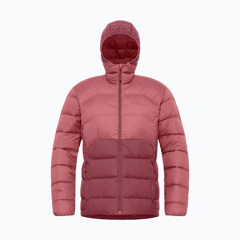Jack Wolfskin női pehelykabát Ather Down Hoody piros okkersárga 11