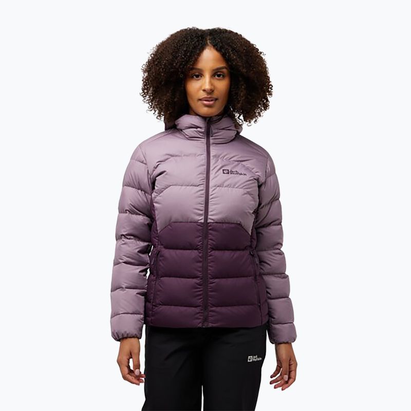 Jack Wolfskin női pehelykabát Ather Down Hoody midnight plum