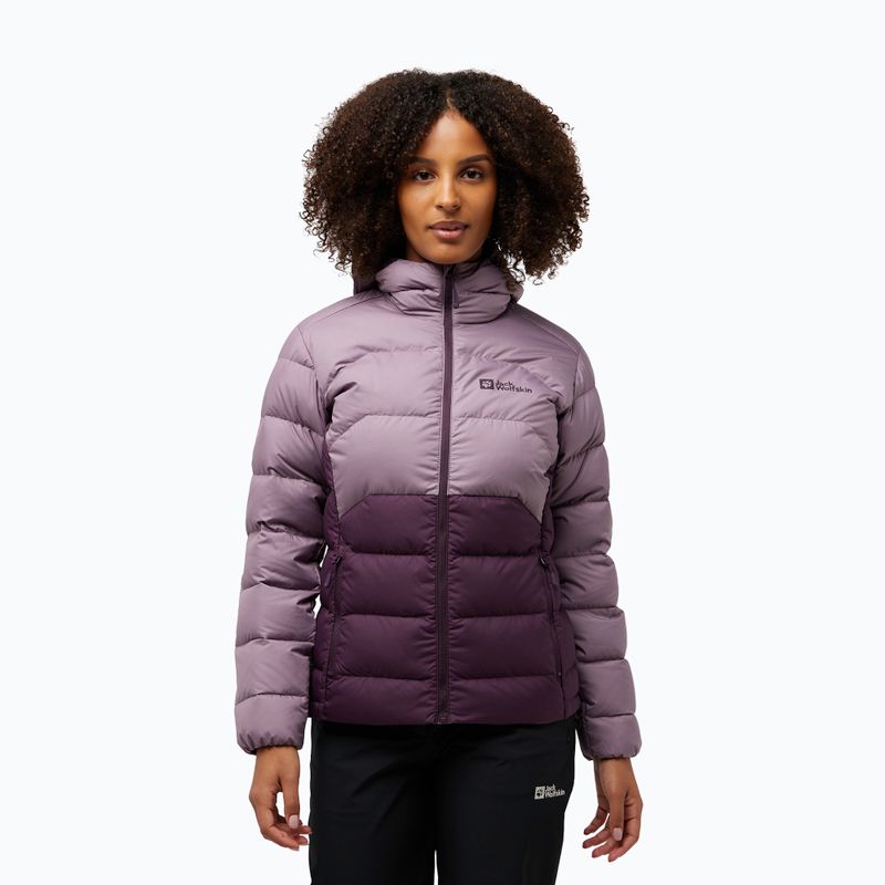 Jack Wolfskin női pehelykabát Ather Down Hoody midnight plum
