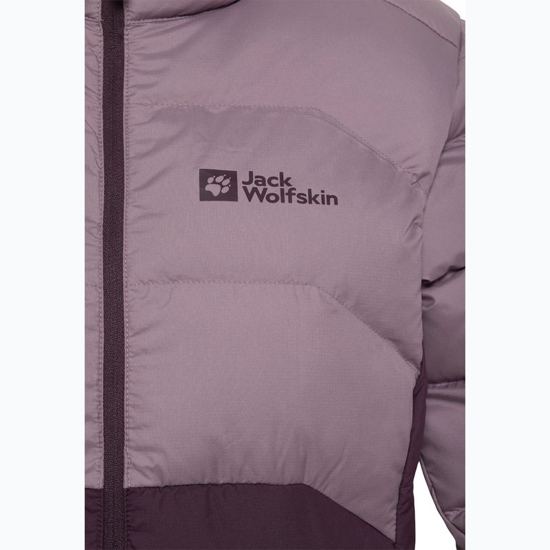 Jack Wolfskin női pehelykabát Ather Down Hoody midnight plum 4