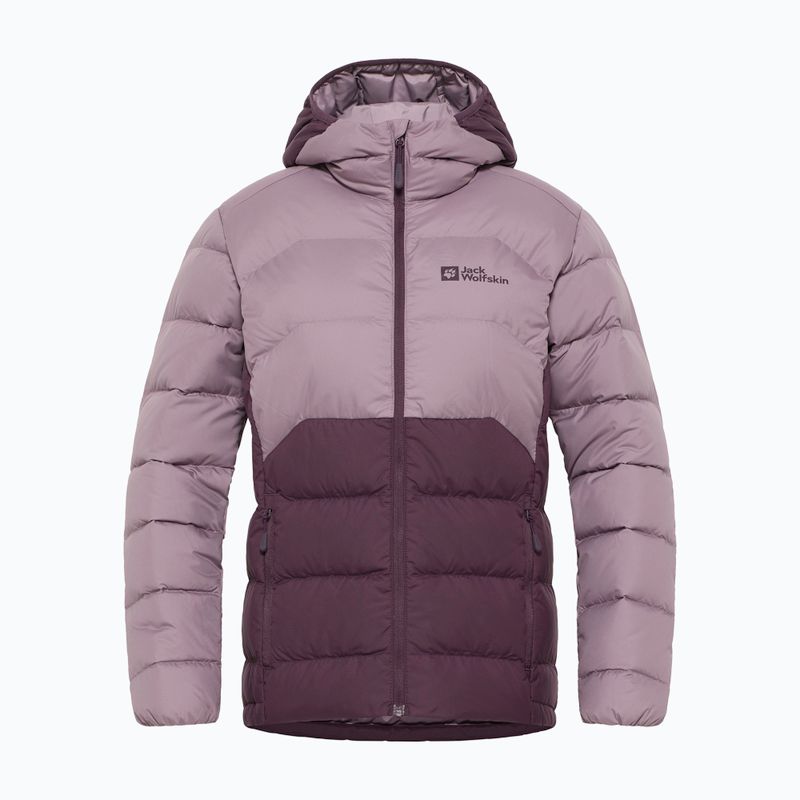 Jack Wolfskin női pehelykabát Ather Down Hoody midnight plum 10
