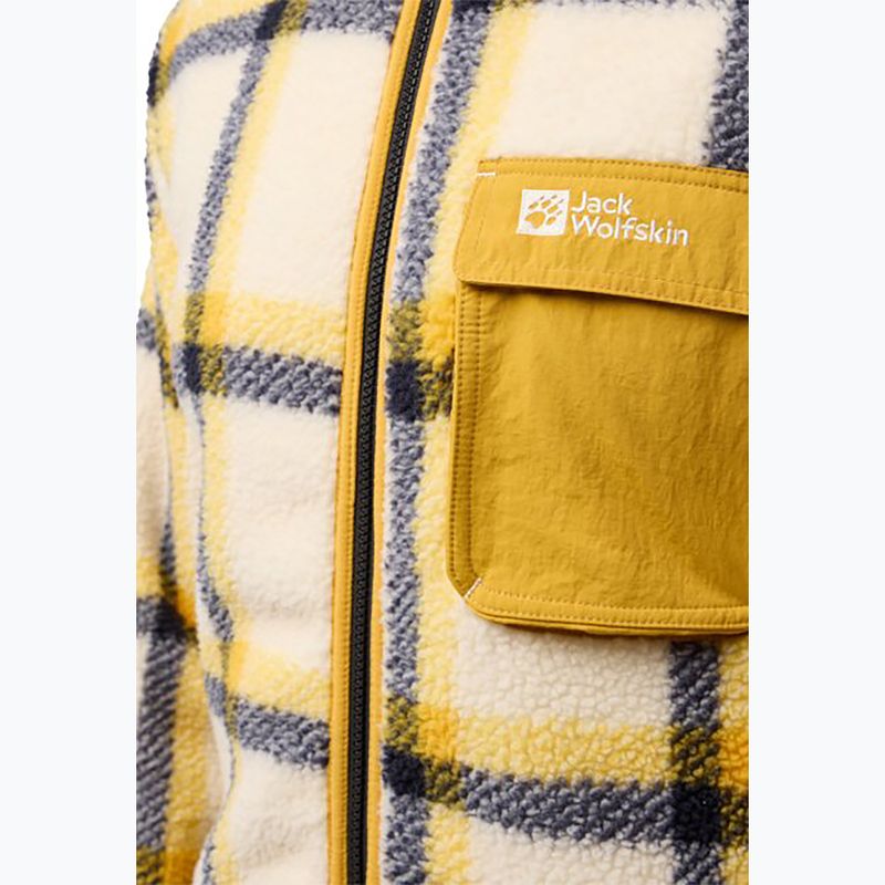 Jack Wolfskin férfi fleece pulóver Felslicht Check panna cotta 3