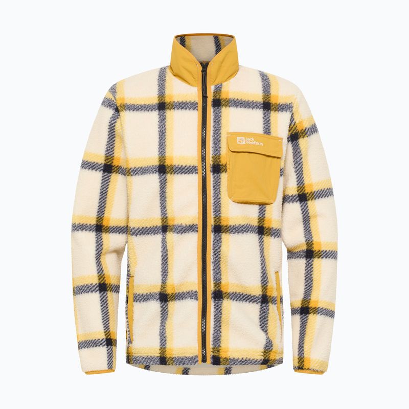 Jack Wolfskin férfi fleece pulóver Felslicht Check panna cotta 6