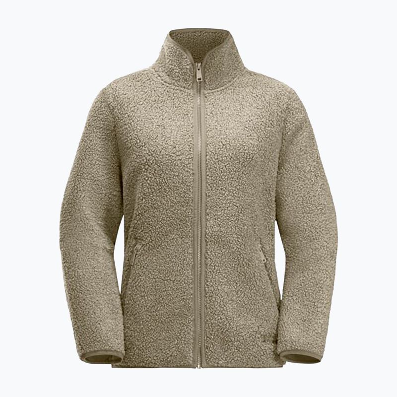 Jack Wolfskin női fleece pulóver High Curl anis