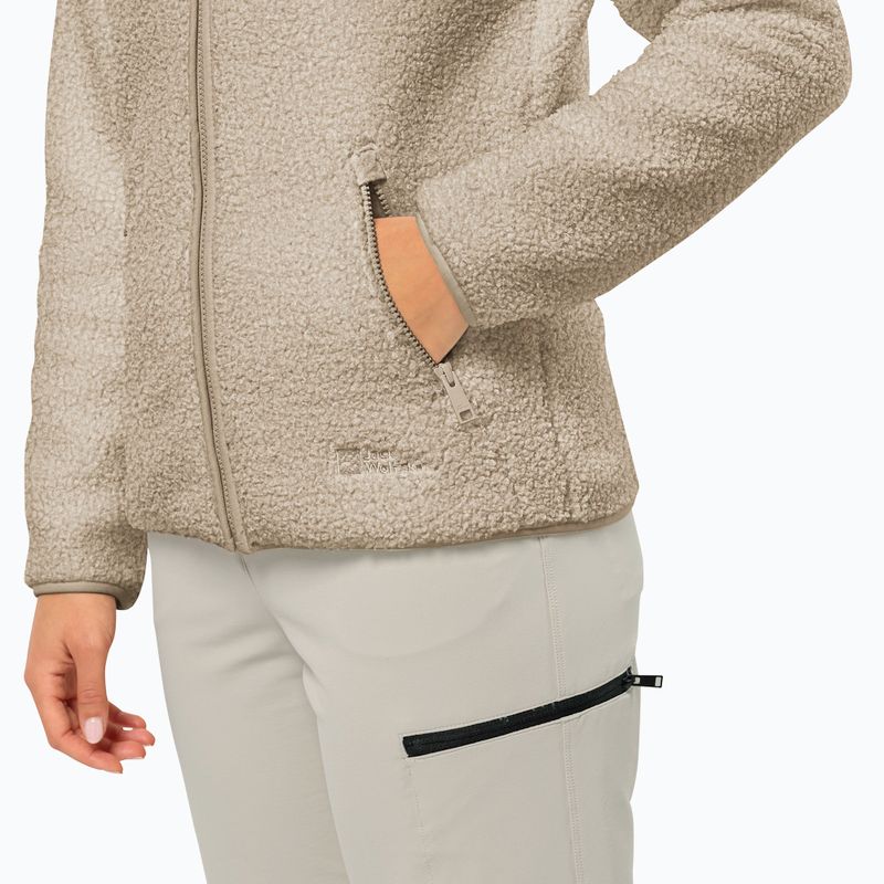 Jack Wolfskin női fleece pulóver High Curl anis 3
