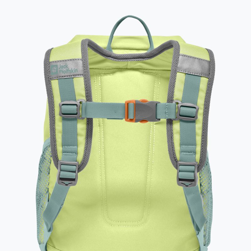 Jack Wolfskin Erlebnis 11 l hűvös matcha gyermek városi hátizsák 5