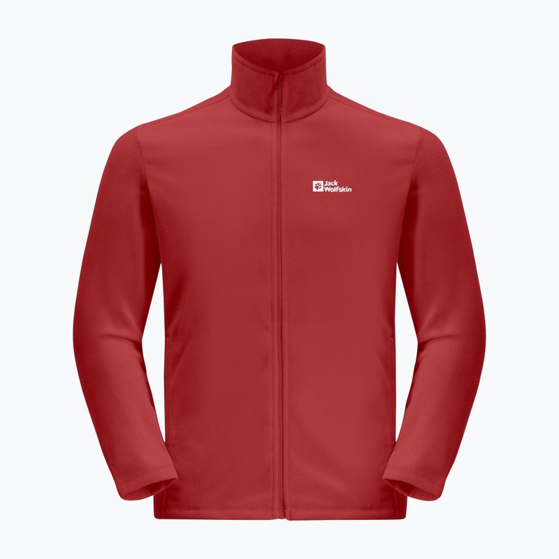 Férfi Jack Wolfskin Taunus Fz fleece melegítőfelső adrenalin piros 8