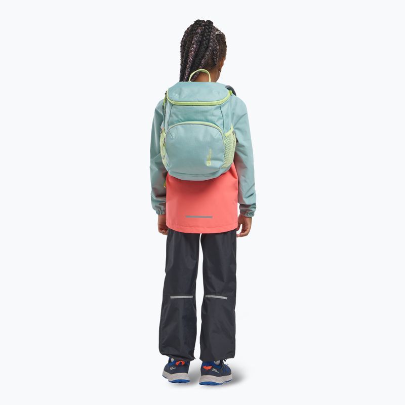Jack Wolfskin Erlebnis 11 l puha jade gyermek hátizsák 9