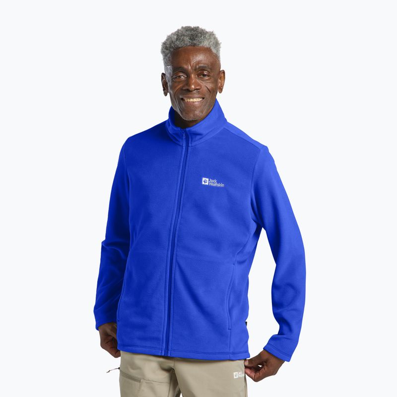 Férfi Jack Wolfskin Taunus Fz fleece melegítőfelső élénk kék