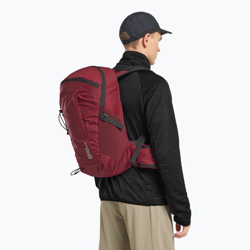 Jack Wolfskin Cyrox Shape 20 l túra hátizsák mély rubin színű 5