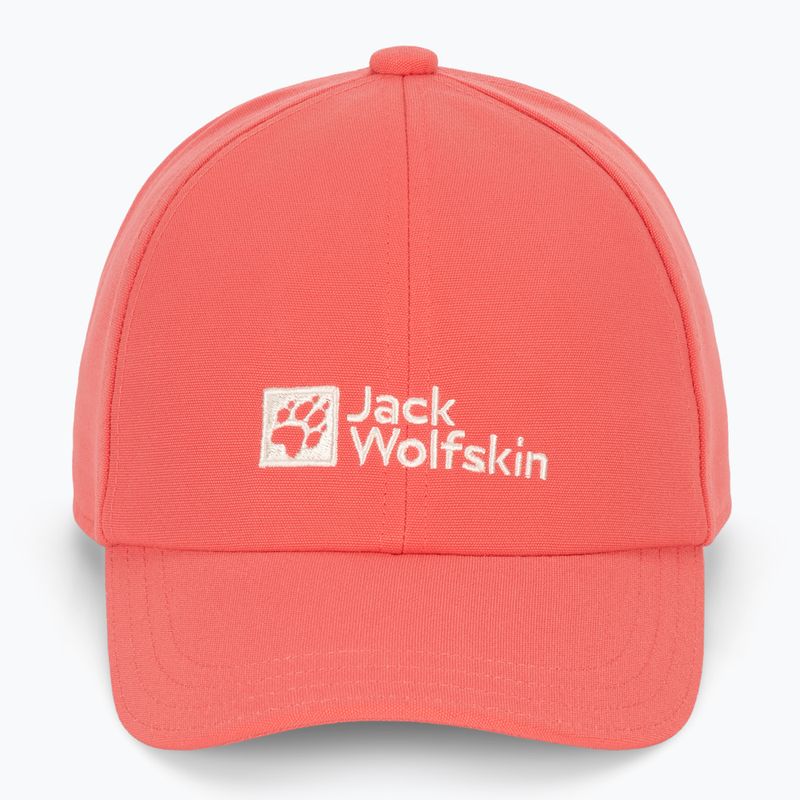Jack Wolfskin gyermek baseball sapka naplemente korall színben 2
