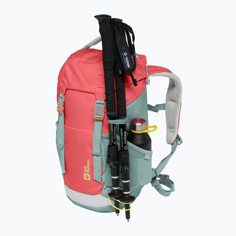 Jack Wolfskin Waldspieler 20 l naplemente korall gyermek túra hátizsák 3