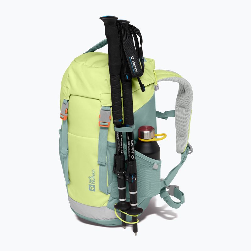 Jack Wolfskin Waldspieler 20 l hűvös matcha gyermek túra hátizsák 3