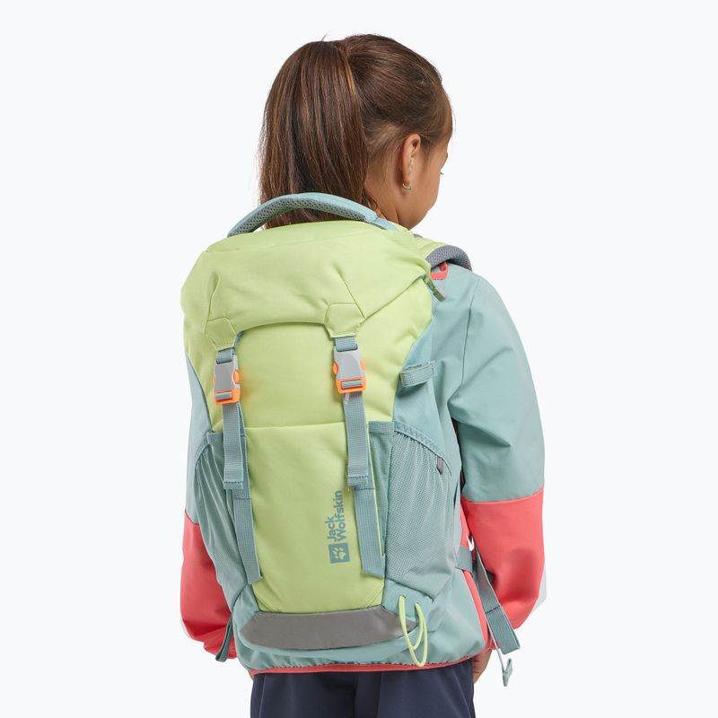 Jack Wolfskin Waldspieler 20 l hűvös matcha gyermek túra hátizsák 10