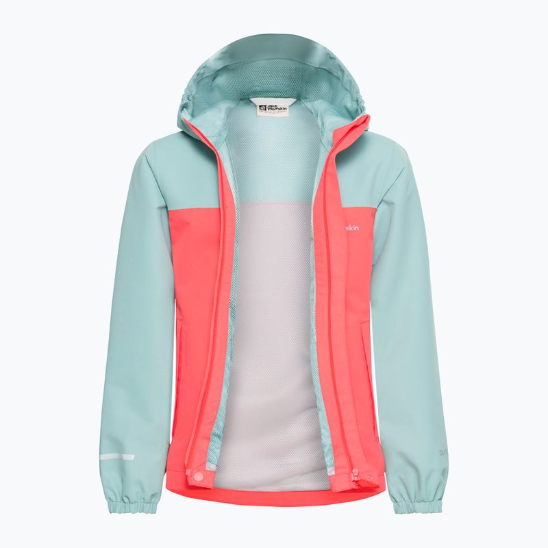 Jack Wolfskin gyermek esőkabát Tucan sunset coral 7