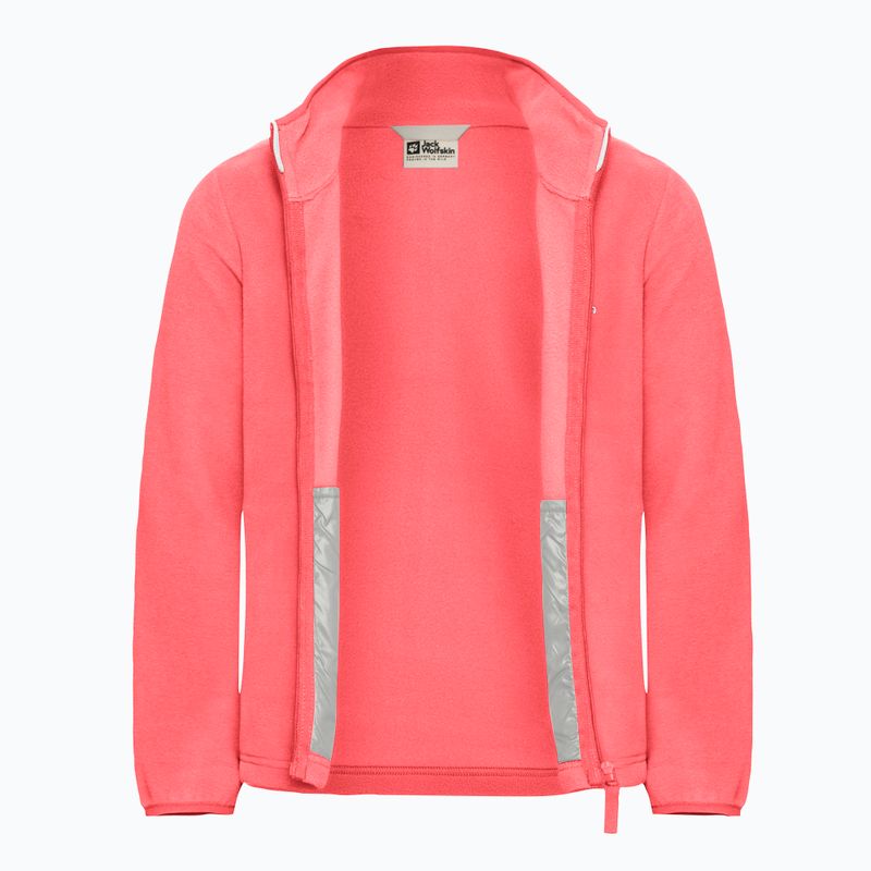Gyermek polár pulóver Jack Wolfskin Taunus sunset coral 3
