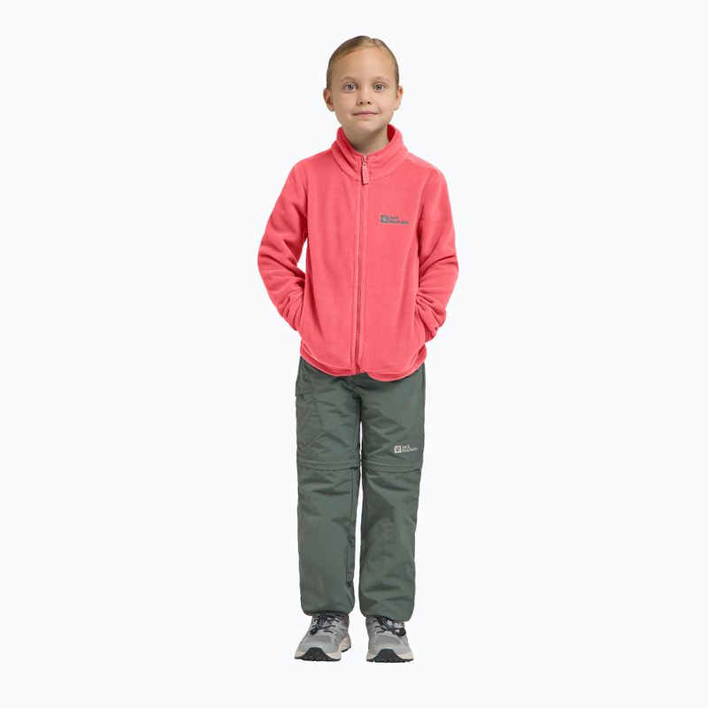 Gyermek polár pulóver Jack Wolfskin Taunus sunset coral 13