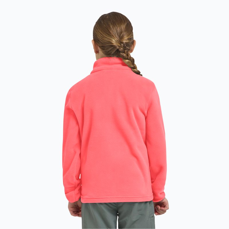 Gyermek polár pulóver Jack Wolfskin Taunus sunset coral 14