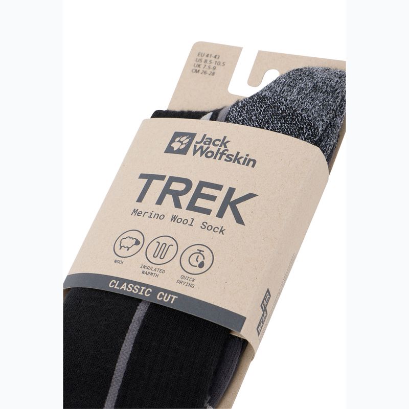 Jack Wolfskin Trek Merino CL fekete zokni 4