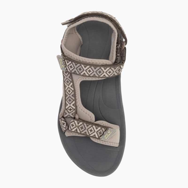 Jack Wolfskin női Wave Breaker hideg kávé szandál 5