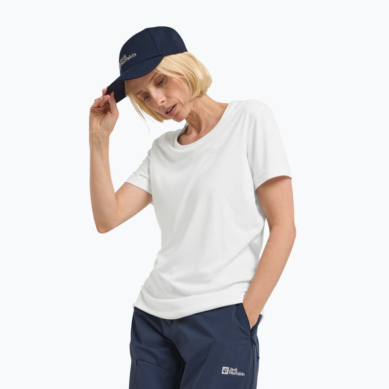 Női túrapóló Jack Wolfskin Tech T stark white 4