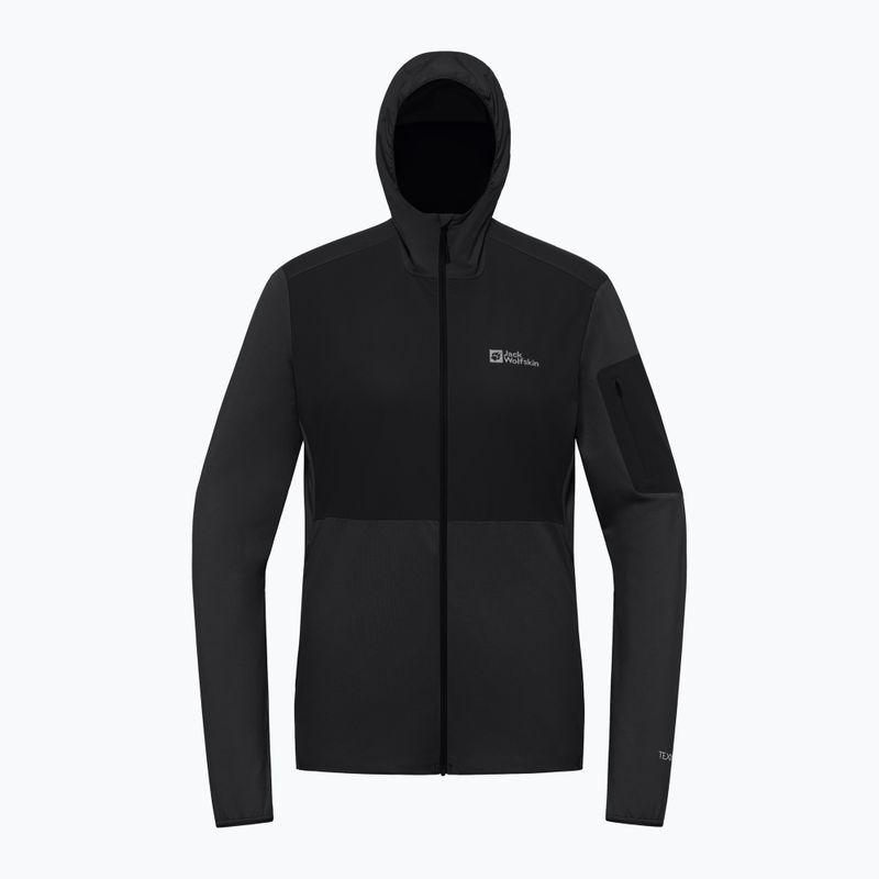 Jack Wolfskin női gyapjú Prelight Trail Hoody fekete 8