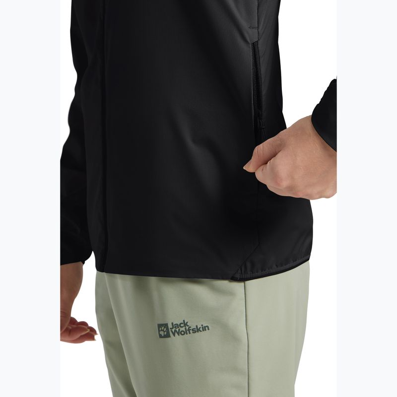Jack Wolfskin női széldzseki Prelight Octa fekete 5