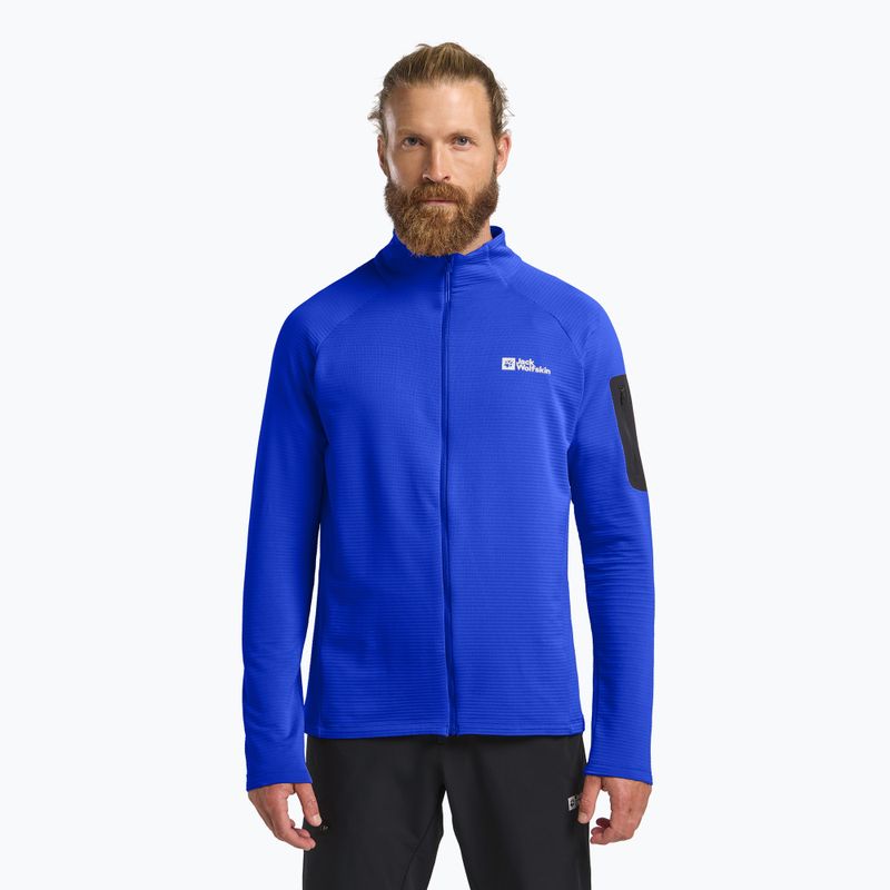 Jack Wolfskin Prelight Full Zip férfi trekking dzseki élénk kék