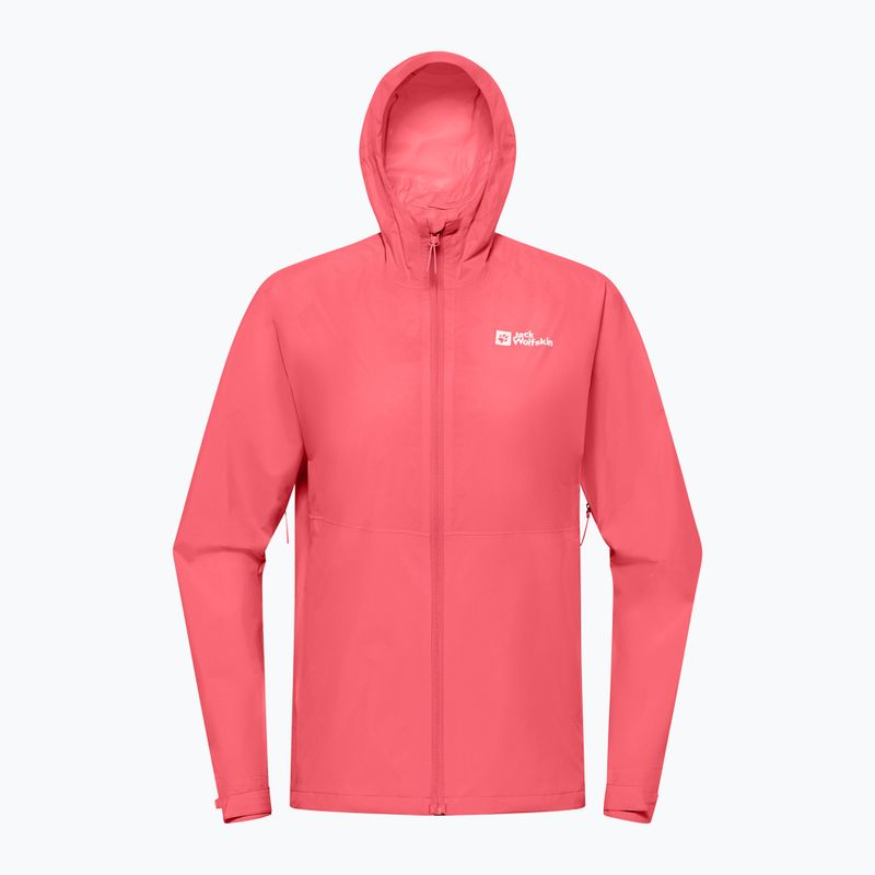 Jack Wolfskin Prelight 2.5L LT női esőkabát naplemente korall színben 8