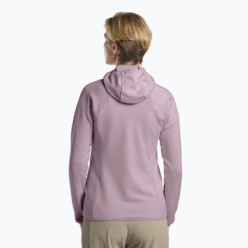 Női Jack Wolfskin Kolbenberg kapucnis, teljes cipzáras, fleece pulóver vadvirágos 3