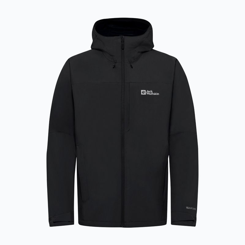 Férfi esőkabát Jack Wolfskin Tempest 2l fekete 8