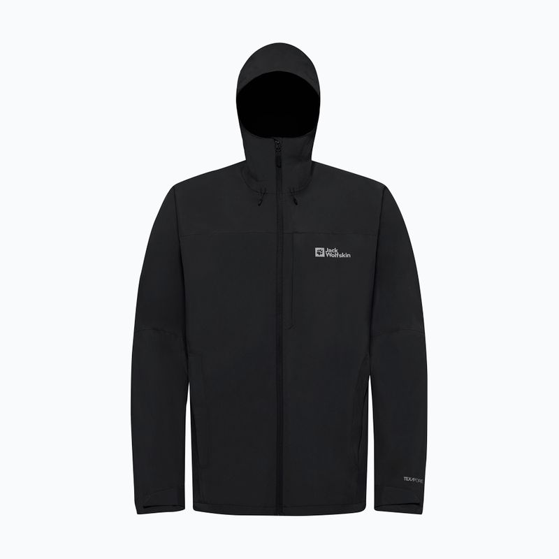 Férfi esőkabát Jack Wolfskin Tempest 2l fekete 9