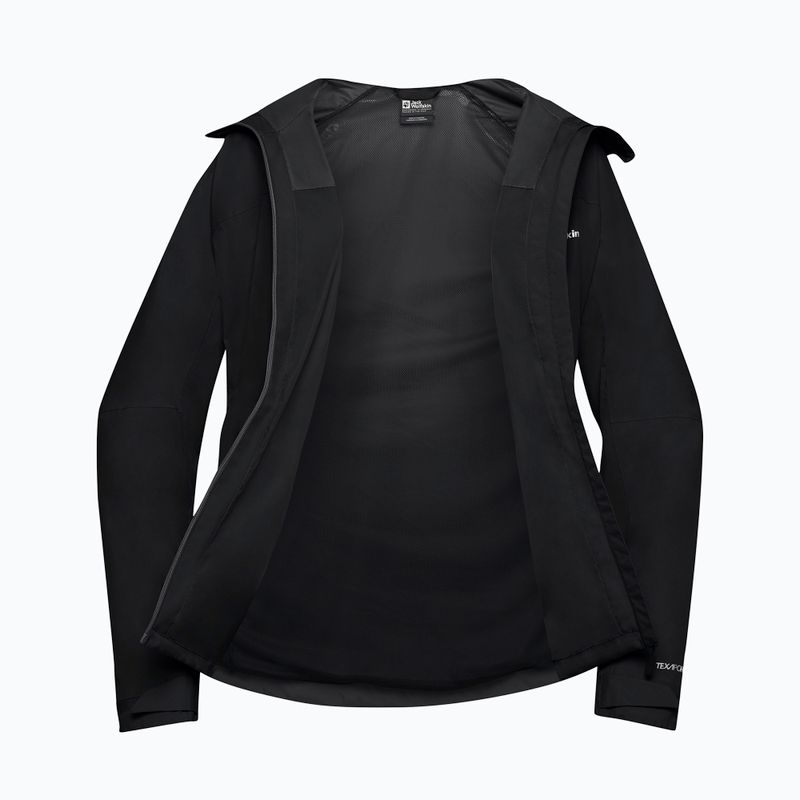 Férfi esőkabát Jack Wolfskin Tempest 2l fekete 11