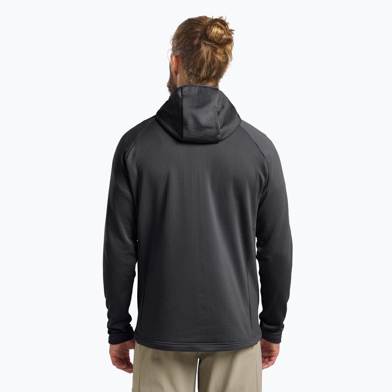 Férfi Jack Wolfskin Kolbenberg kapucnis, teljes cipzáras fantom fleece pulóver 3