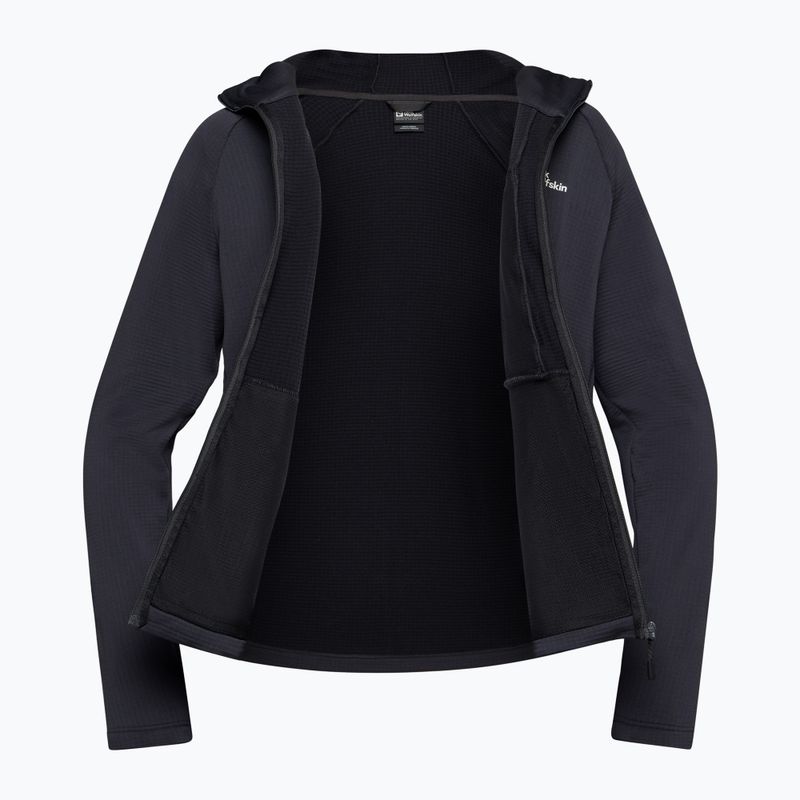 Férfi Jack Wolfskin Kolbenberg kapucnis, teljes cipzáras fantom fleece pulóver 11