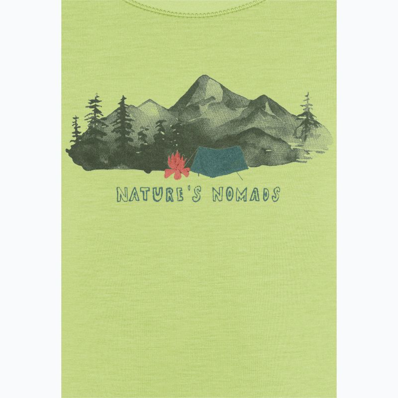 Jack Wolfskin Gyermek Hiking Graphic póló menő matcha nyomtatással 8