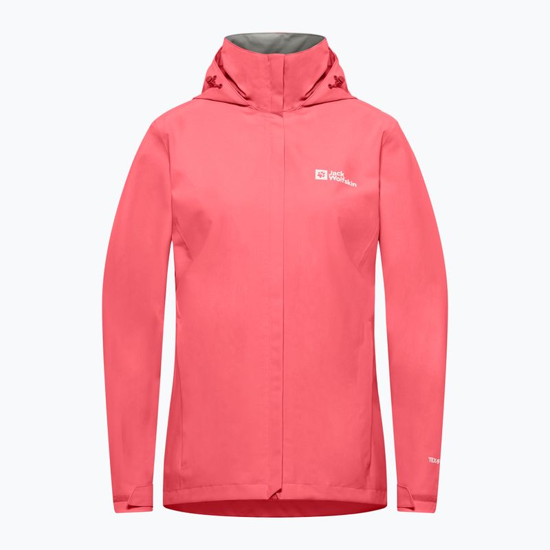 Jack Wolfskin női esőkabát Trailtime 2L sunset coral naplemente korall 8