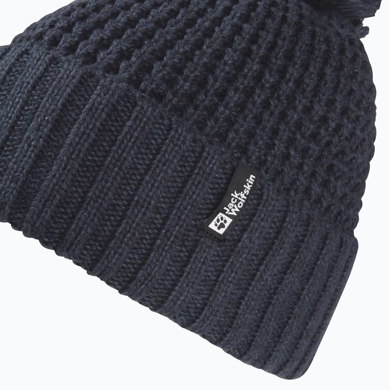 Női téli sapka Jack Wolfskin Medley Knit Beanie sötét tengerészkék 2