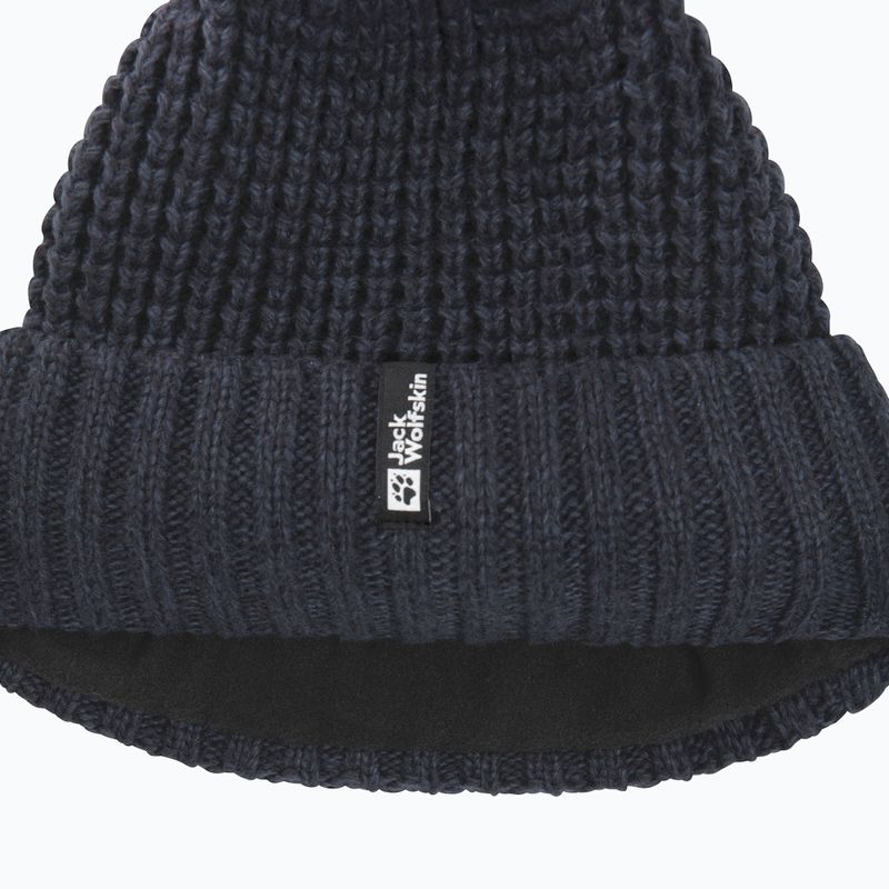 Női téli sapka Jack Wolfskin Medley Knit Beanie sötét tengerészkék 3