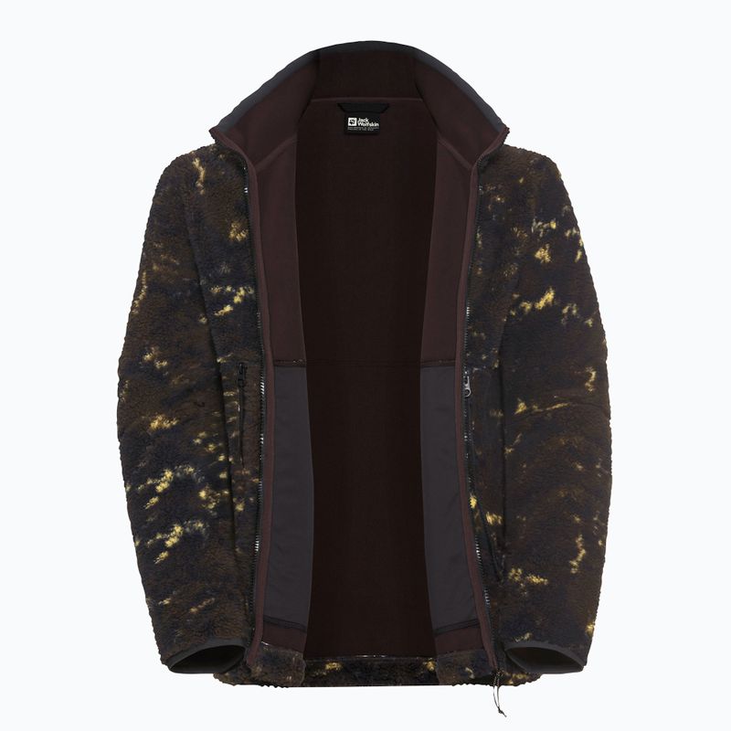 Férfi túrapulóver Jack Wolfskin Stone Lite Aop zuzmó tőzeg 9