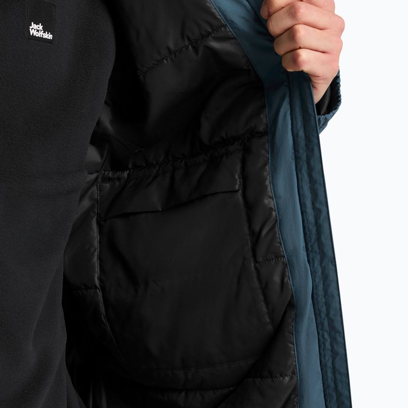 Férfi esőkabát Jack Wolfskin Pamir alumíniumkék 6