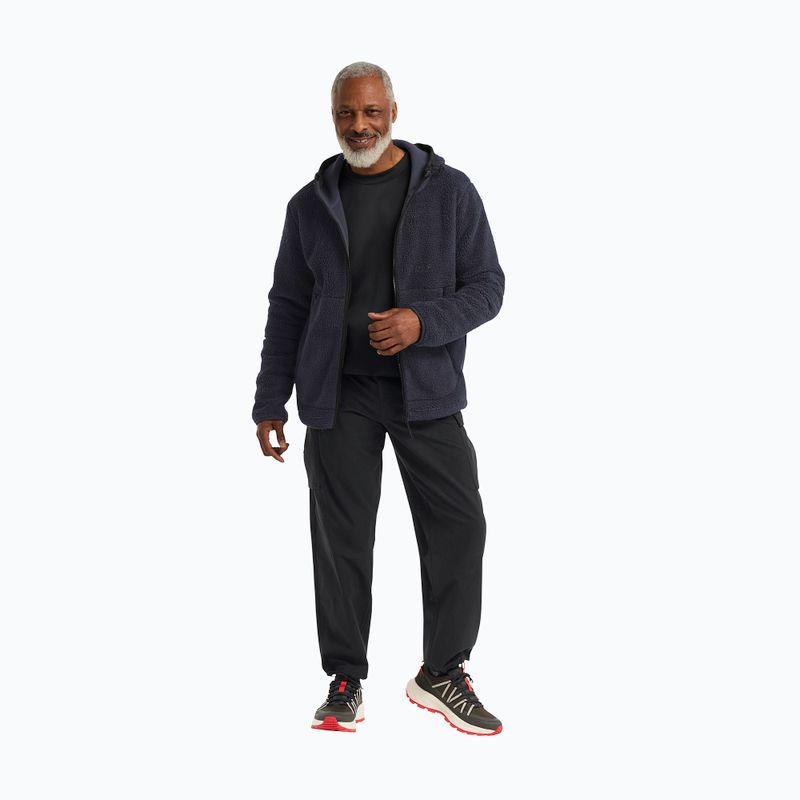 Férfi túrapulóver Jack Wolfskin Stone Lite kapucnis sötétkék 2